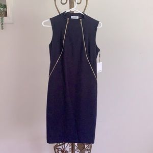 Calvin Klein size 4 navy blue dress brand new with tags